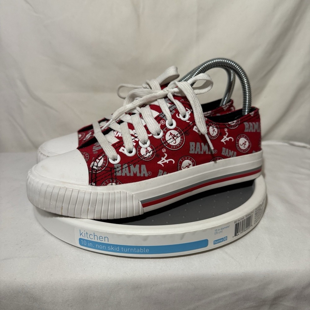 FOCO Alabama Crimson Tide Canvas Sneakers Women's Size 6